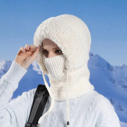 💞90K+ SOLD! ❄️Winter Women’s Plush Hat – 3-in-1 Warm and Cozy Design for Daily Wear