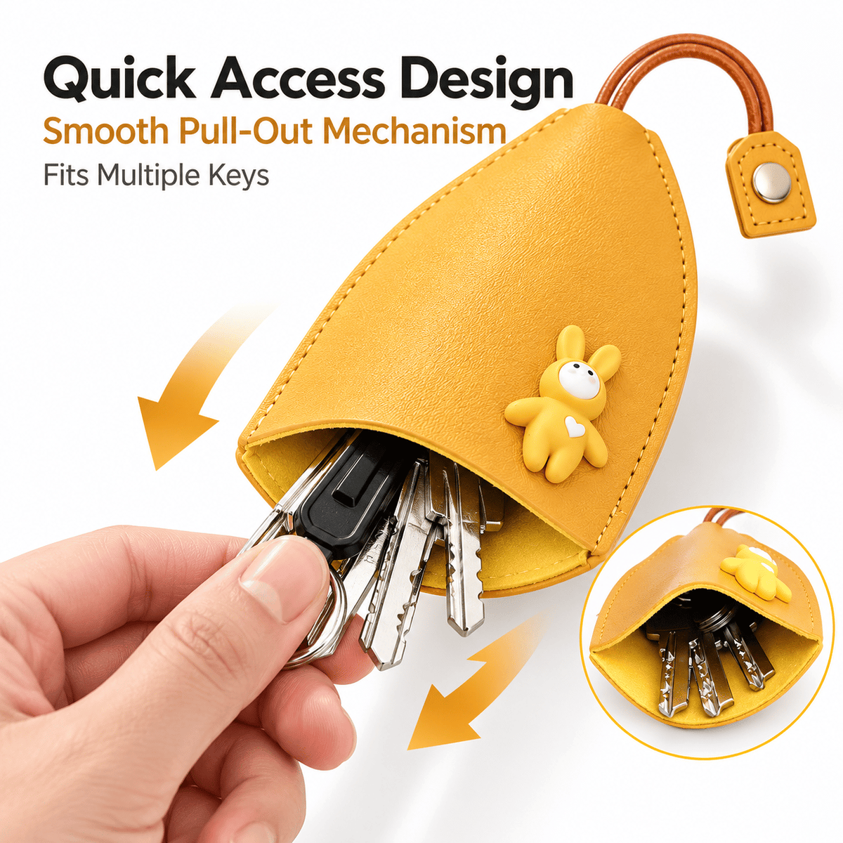 🎁Last Day Promotion 49% OFF🔥Cute Cartoon Pull-Out Key Case