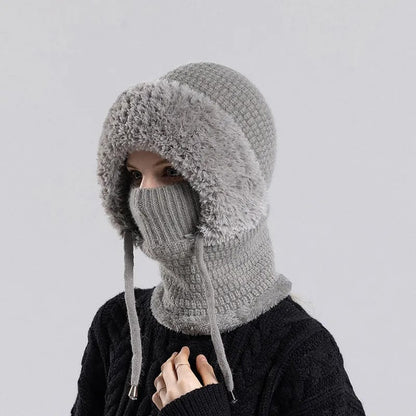 💞90K+ SOLD! ❄️Winter Women’s Plush Hat – 3-in-1 Warm and Cozy Design for Daily Wear