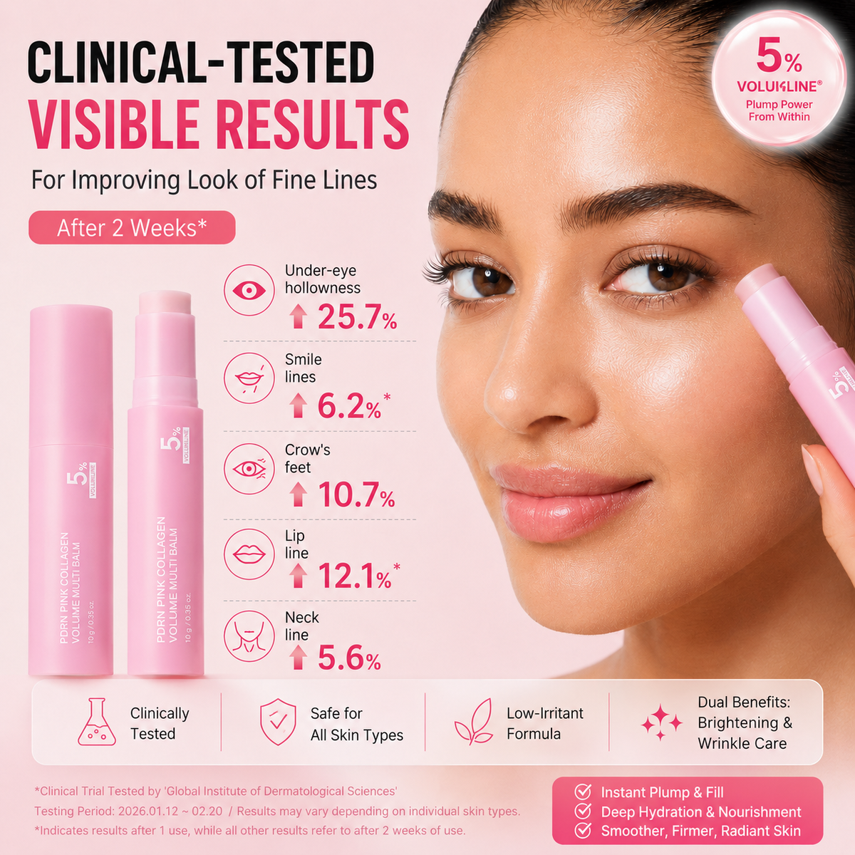 💞50K+ SOLD! ✨Pink Collagen Volume Multi Balm