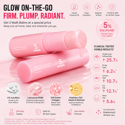 💞50K+ SOLD! ✨Pink Collagen Volume Multi Balm