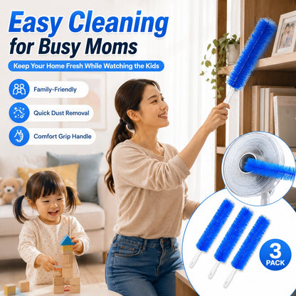 ✨50K+ SOLD! 💧3 Counts Bendable Microfiber Head,Reusable Dust Remover