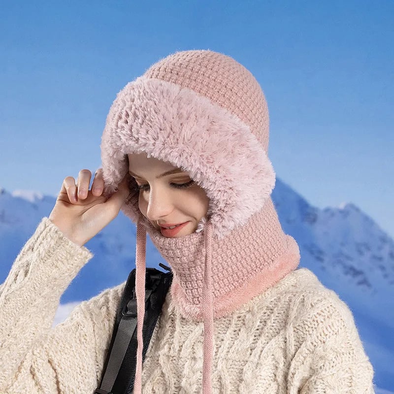 💞90K+ SOLD! ❄️Winter Women’s Plush Hat – 3-in-1 Warm and Cozy Design for Daily Wear