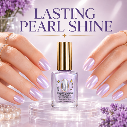 💞80K+ SOLD! ✨ Lilac Glossy Mirror Nail Strengthener