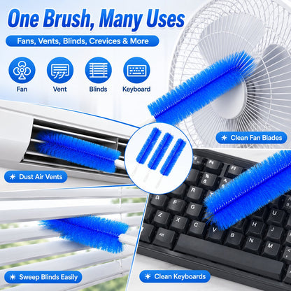 ✨50K+ SOLD! 💧3 Counts Bendable Microfiber Head,Reusable Dust Remover