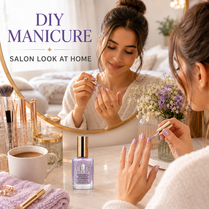 💞80K+ SOLD! ✨ Lilac Glossy Mirror Nail Strengthener
